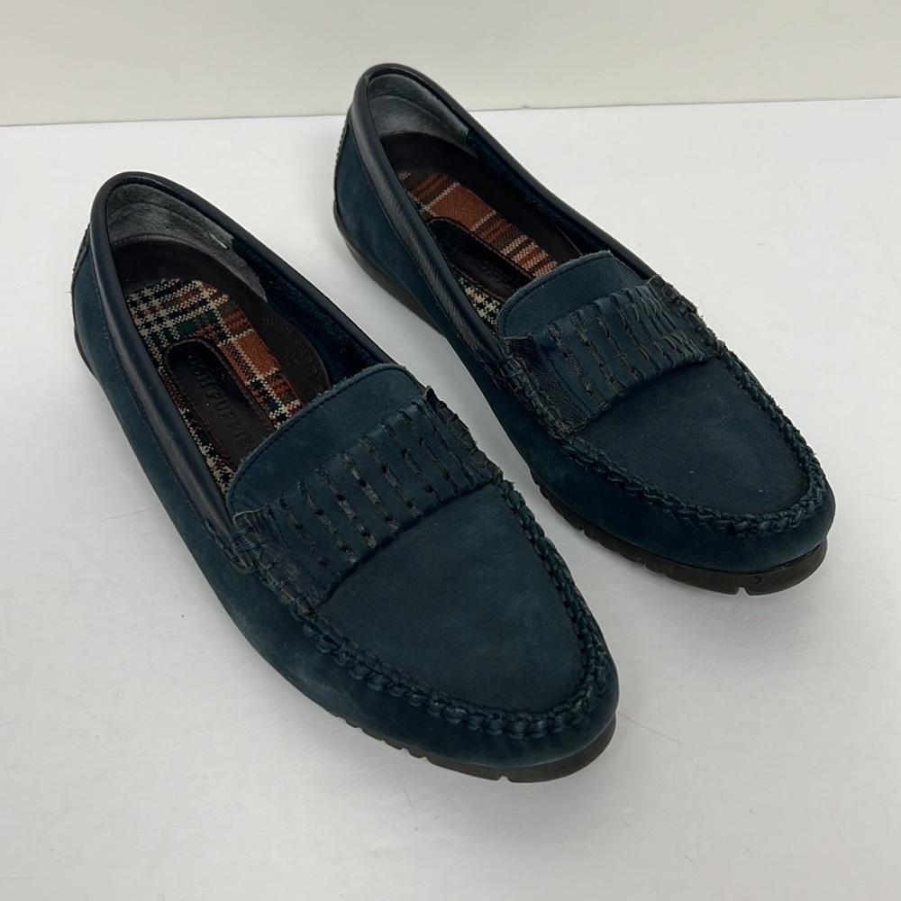 Hush Puppies Blue Loafers for Women